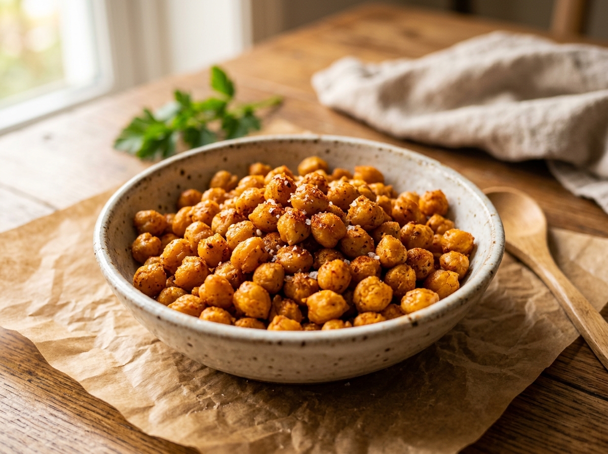 Vegan Fırında Çıtır Nohut