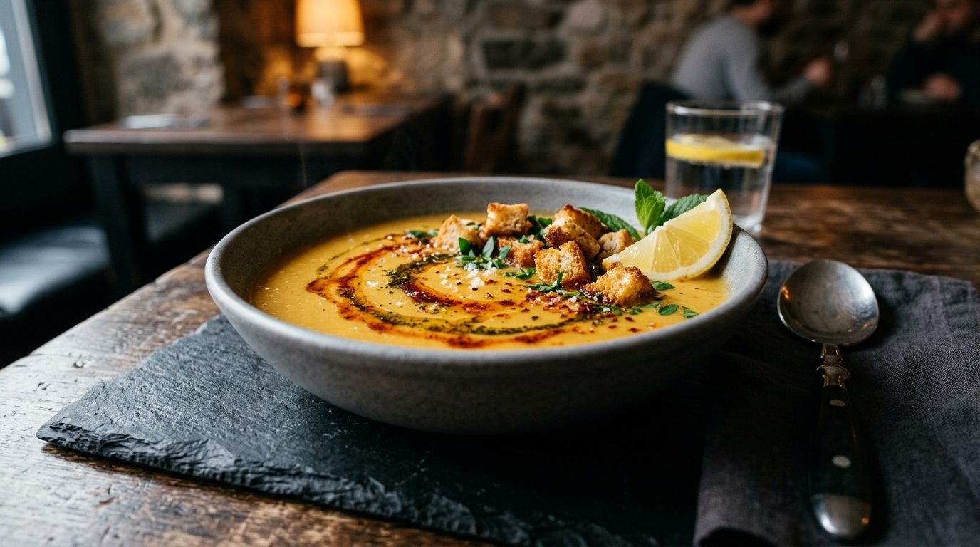 Vegan Süzme Mercimek Çorbası